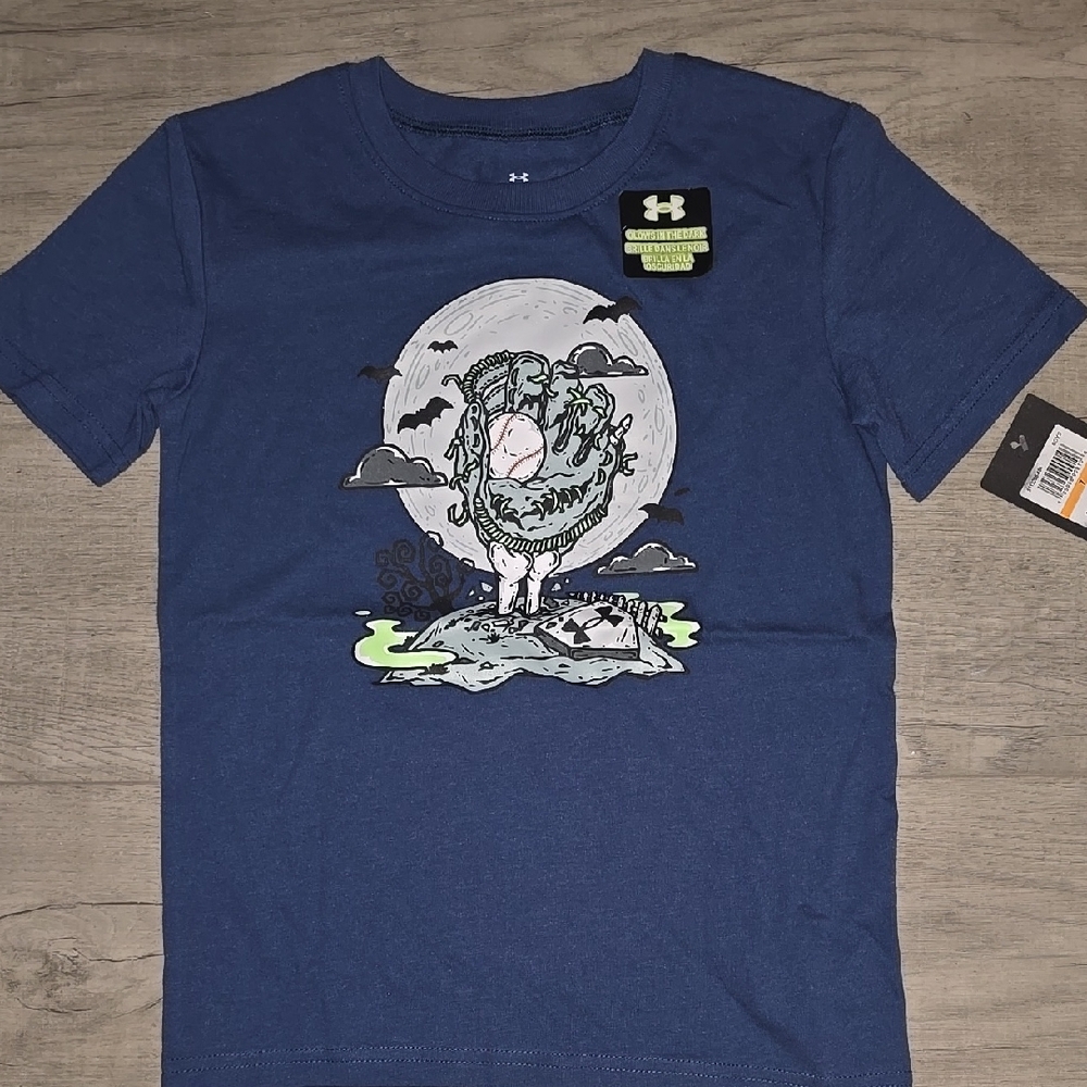 Under Armour Navy T-Shirt with Graphic Design